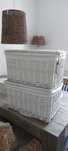2 kosze hamptons hampton wiklina rattan