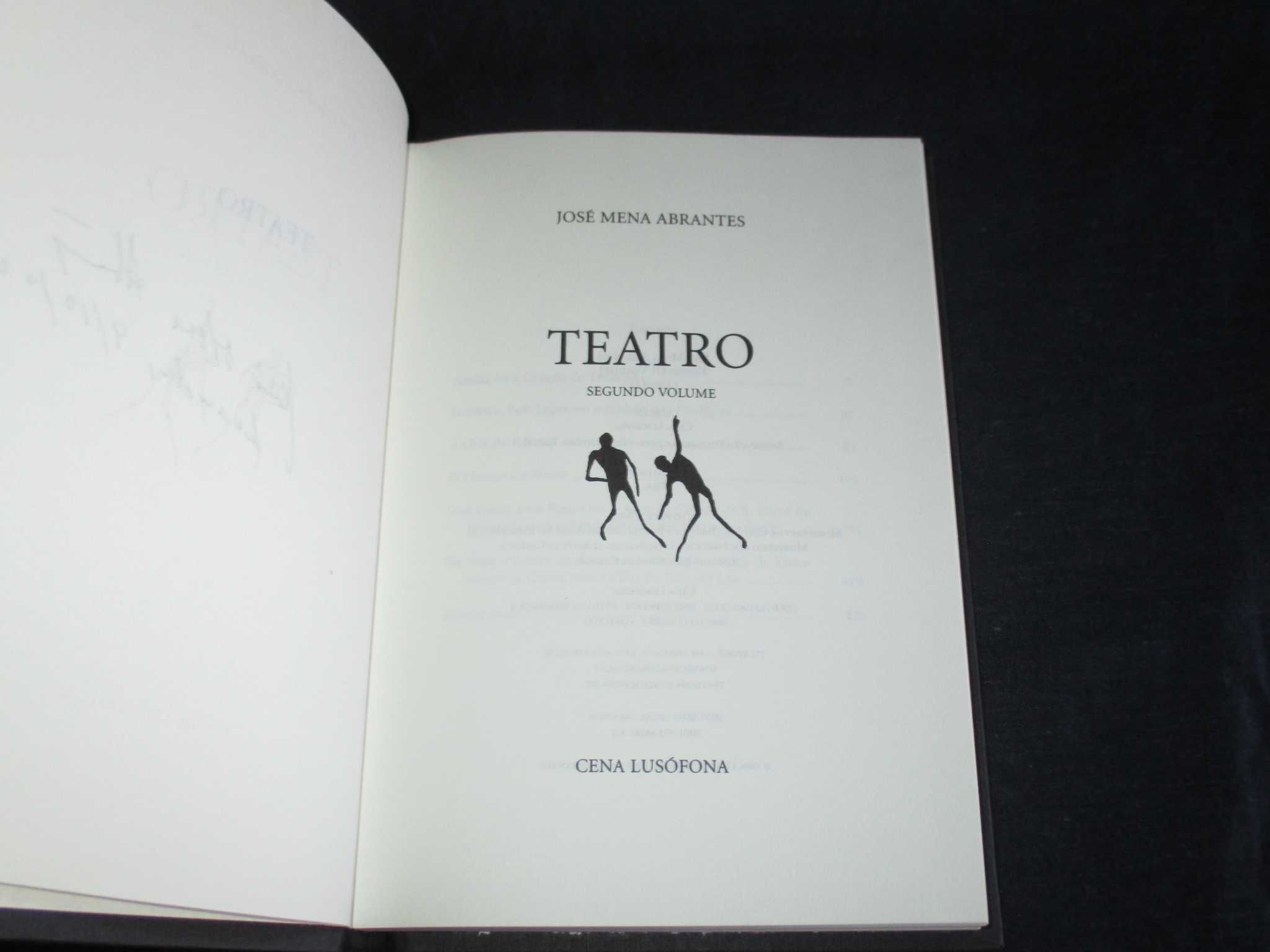 Livros Teatro José Mena Abrantes Cena Lusófona Autografados