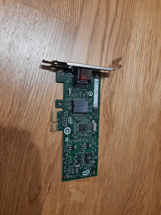 Низкопрофильная сетевая карта PCI-Express 1x 1Gbit в компактный SFF ПК