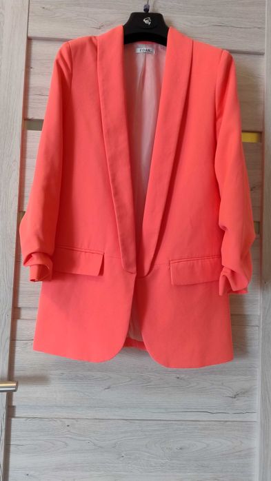 Marynarka Edan r. 34 koralowy fluo