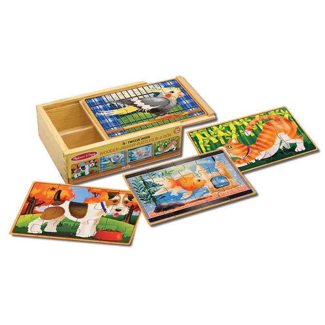 Melissa & Doug, puzzle w pudełku Zwierzatka