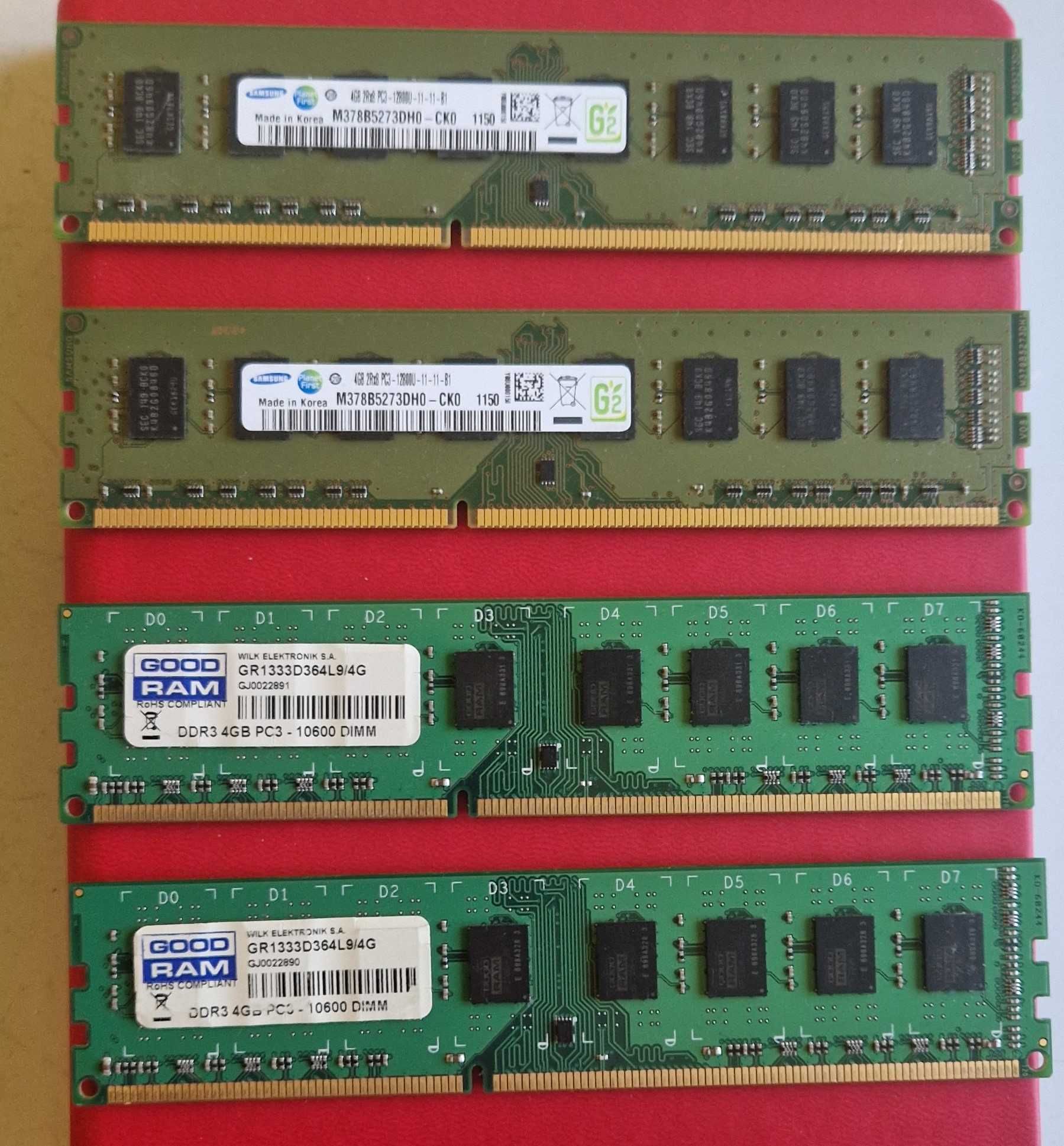 Pamięć RAM 4x4GB, DDR3