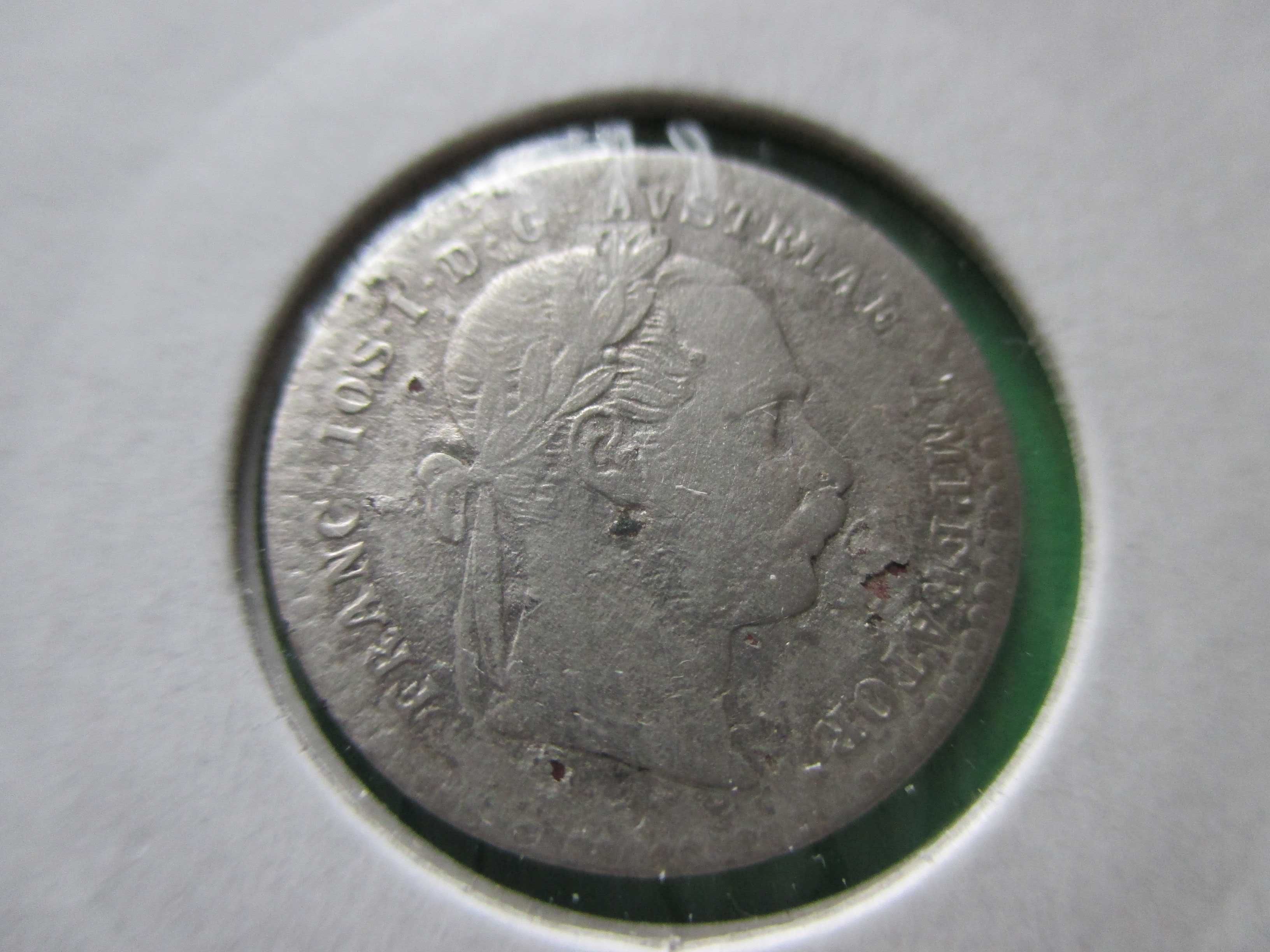 Srebrna moneta 10 krajcarów z 1872 r. Oryginał !!!
