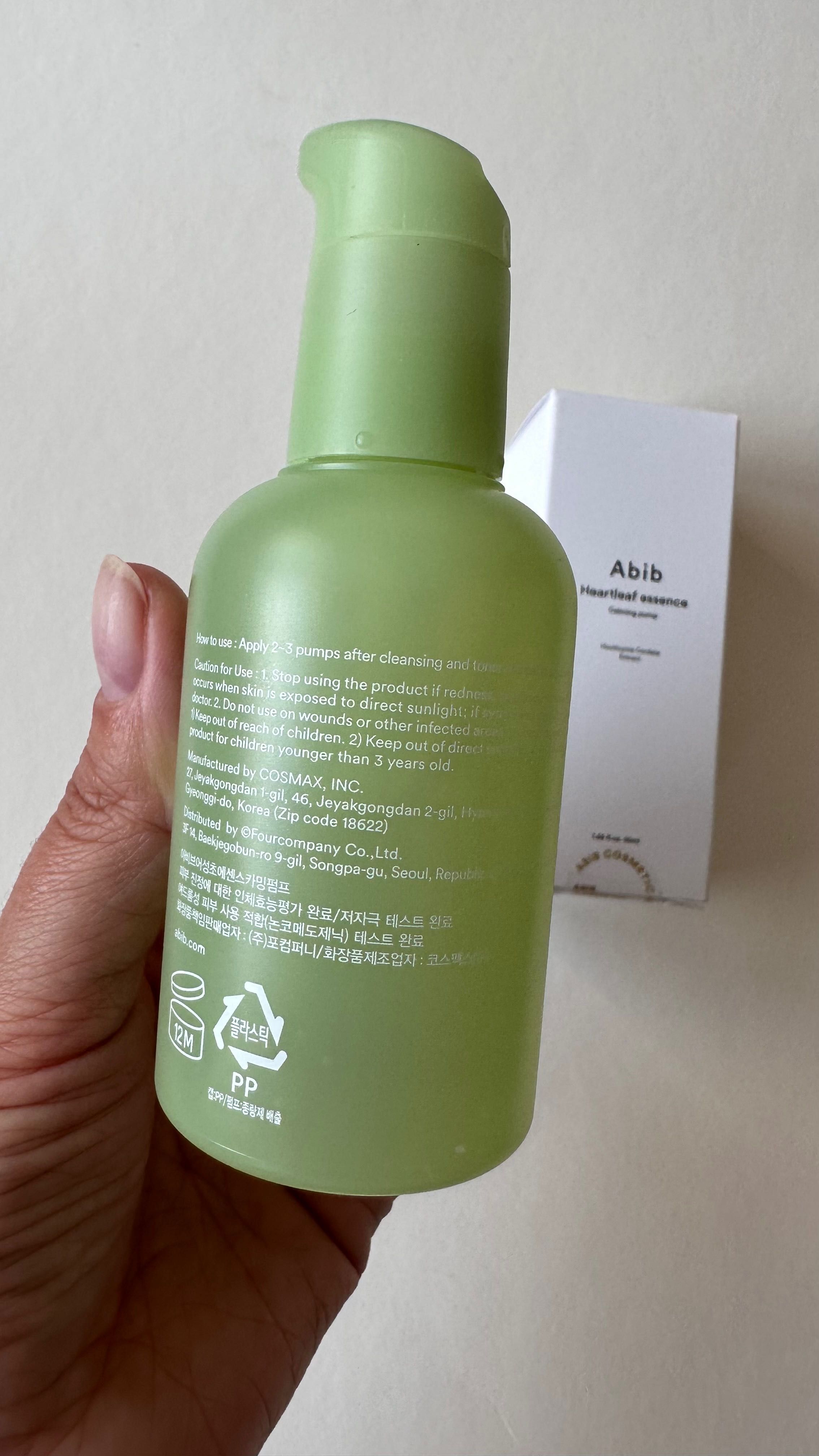 Заспокійлива есенція Abib Heartleaf Essence Calming Pump