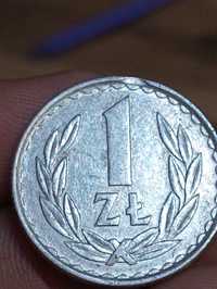 Sprzedam monete 1 zloty 1985 r Destrukt koncowka blachy