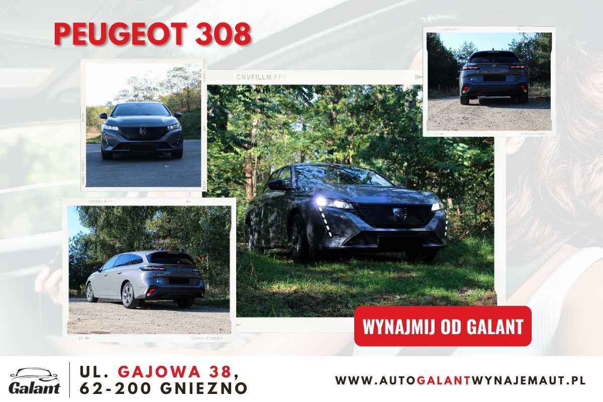 Wypożyczalnia Wynajem Aut Premium Samochodów Bus Osobowych Peugeot 308