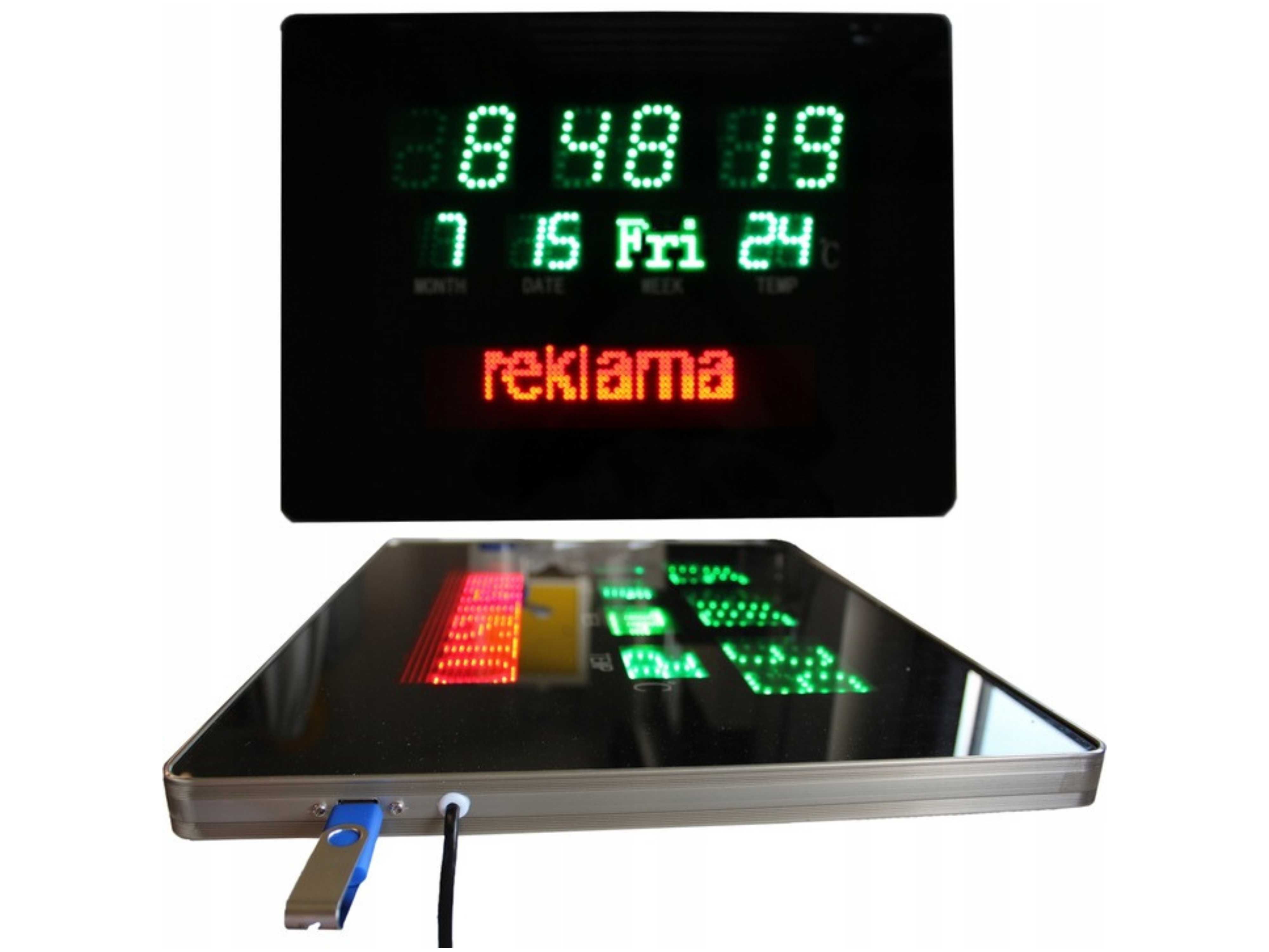 HIT‼️ Tablica Reklamowa Świetlna LED Panel Neon Szyld XL Data Napisy