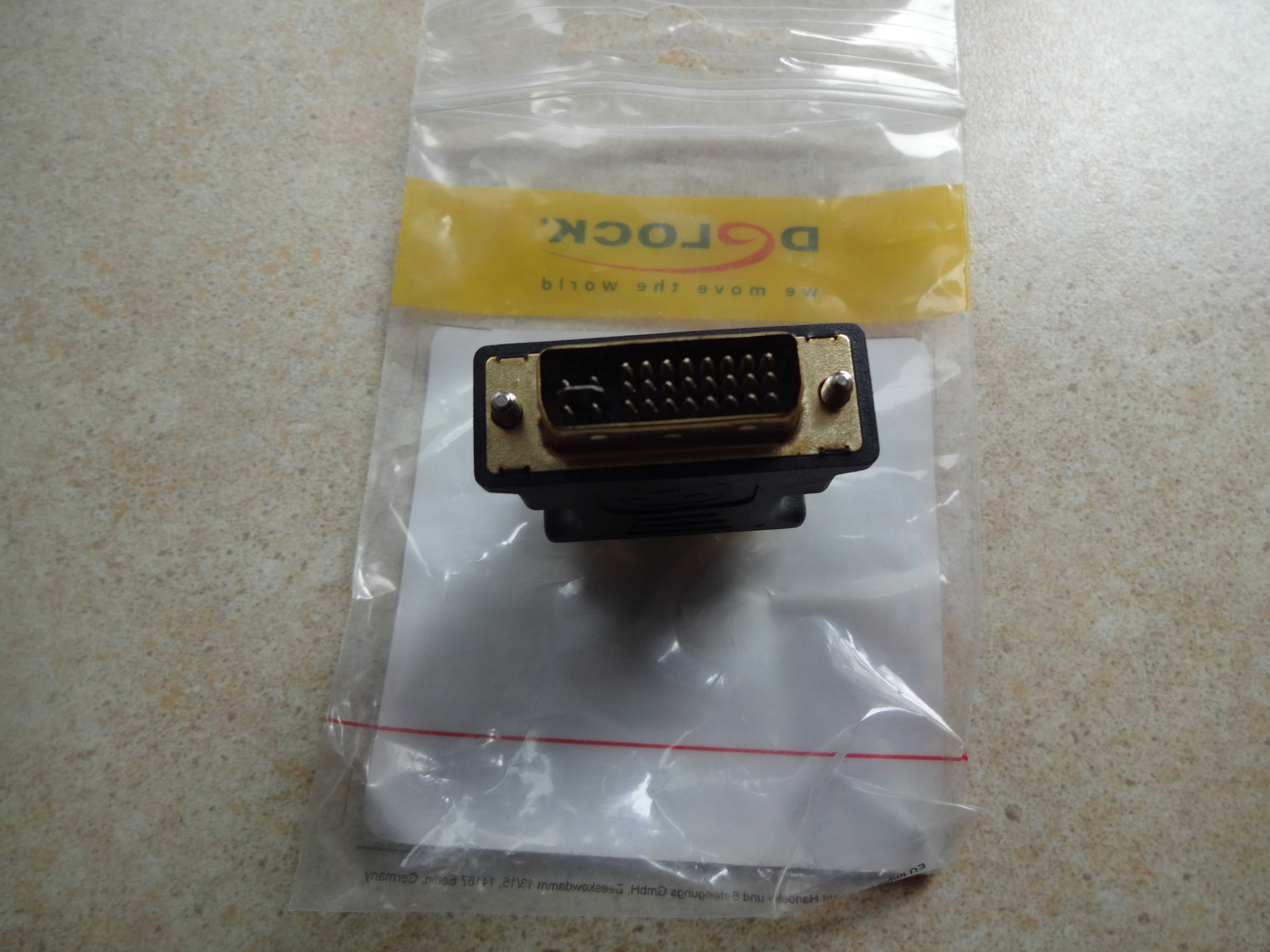 Adapter, przejściówka VGA 15 pin - DVI 24+5 pin F/M
