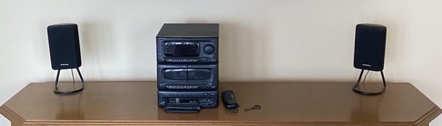 Wieza pioneer 2 glosniki cd kasety radio