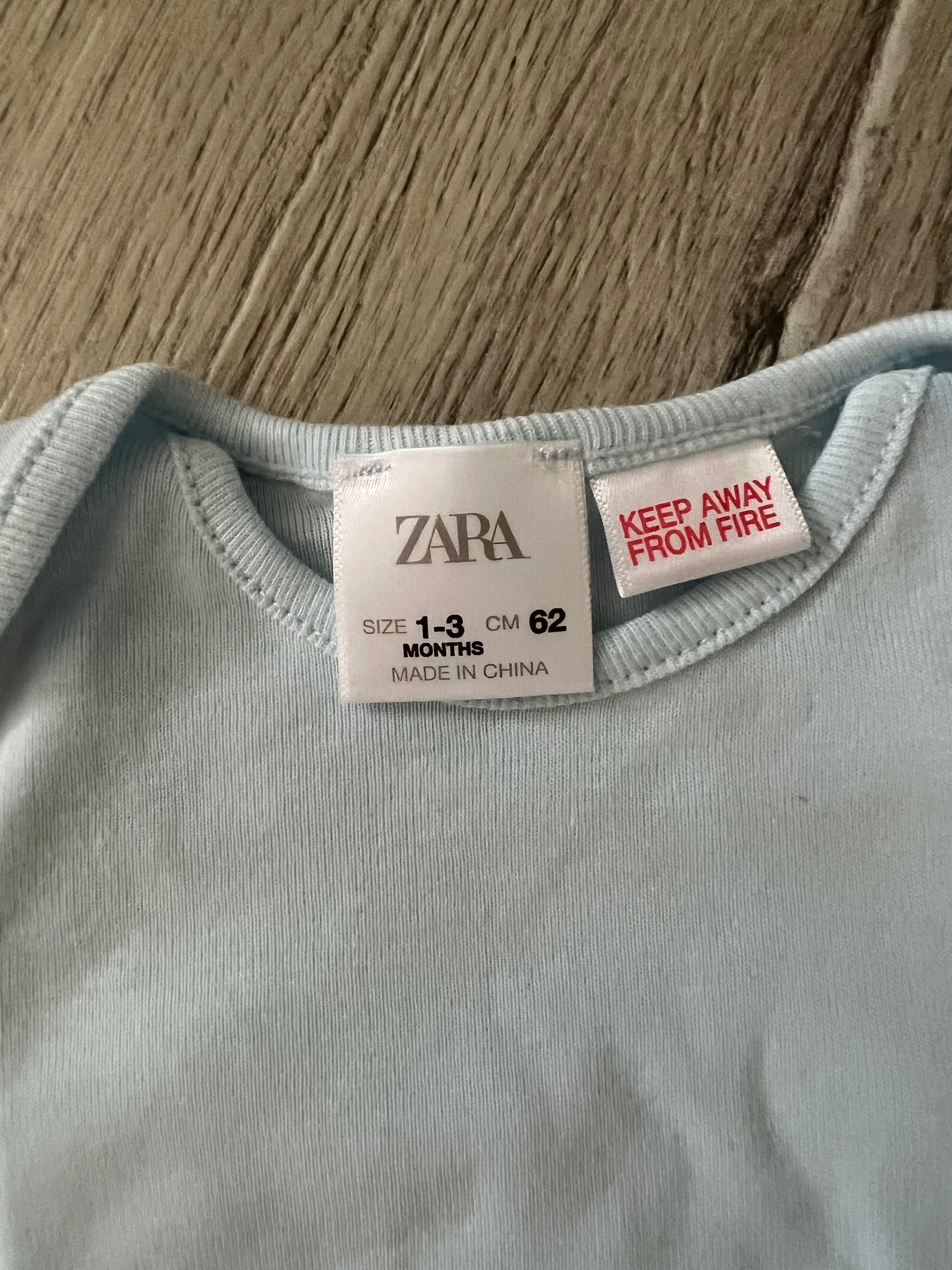 Комплект боди Zara с коротким рукавом 1-3 месяца, 62 см