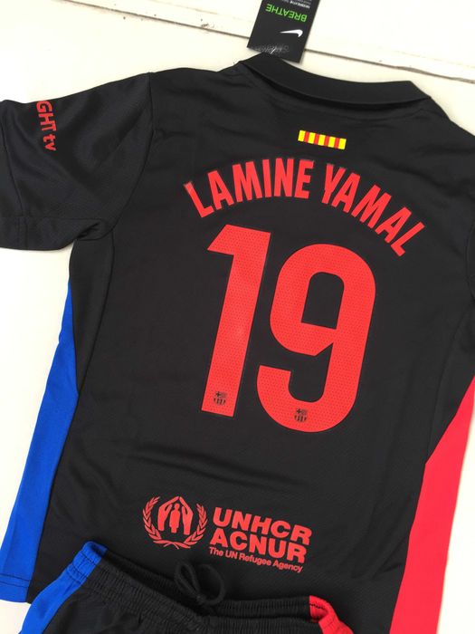 Koszulka Barcelona - Komplet dziecięcy-Lamine Yamal-wyjazdowa-R.26