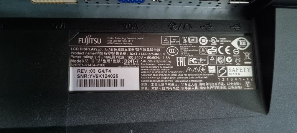 Monitor  Fujitsu B24T-7   LED