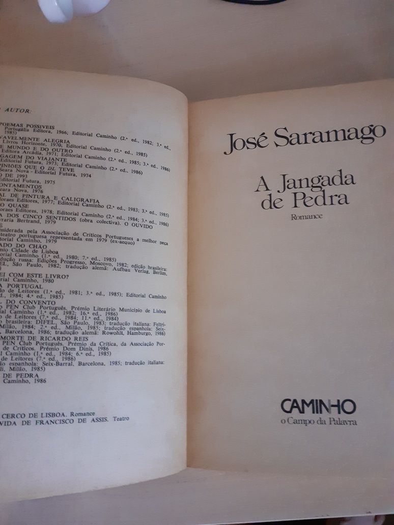 A Jangada de Pedra - 1a edição José Saramago