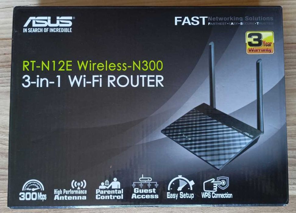 Роутер ASUS RT-N12E  (300 Mb)
