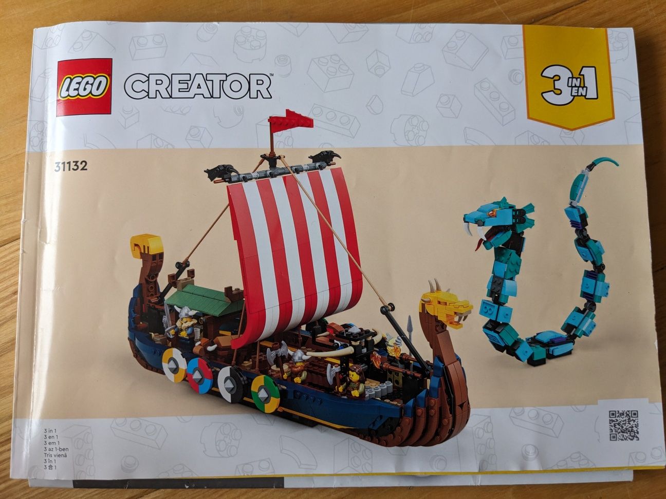 LEGO Creator 31132 Statek wikingów i wąż z Midgardu