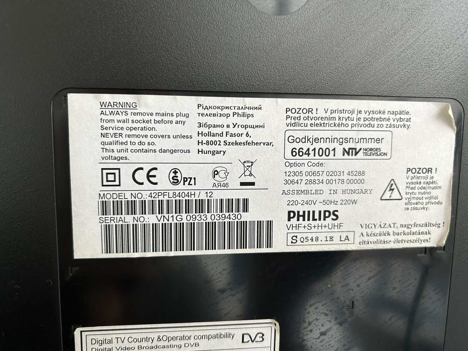 TV Philips 42PFL8404H/12