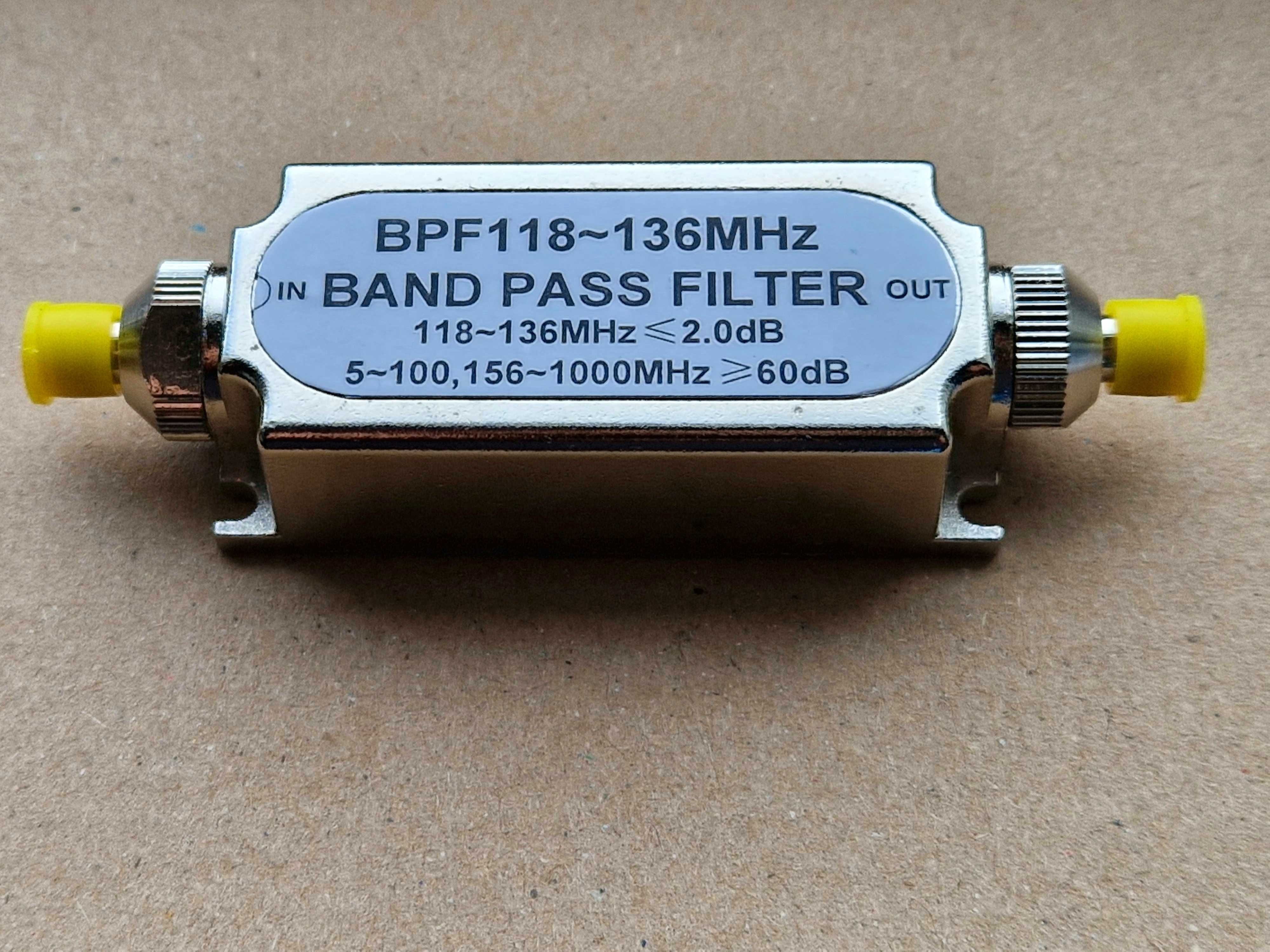 Filtr pasmowy BPF pasmo lotnicze 118-136MHz