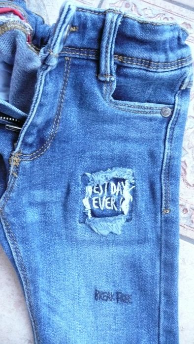 super spodnie dżinsowe na 2 3 latka 96 dżinsy slim skinny