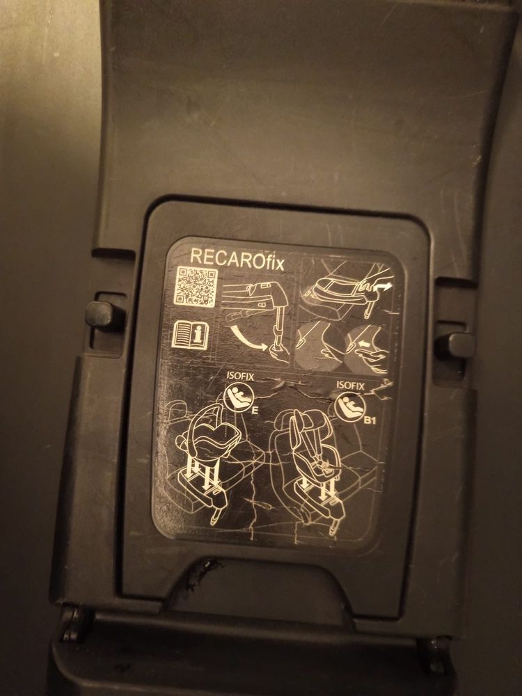 recarofix smartclick baza isofix, baza pod fotelik
