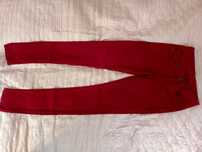 Bordowe jeansy, skinny, damskie rurki OASIS, S /36
