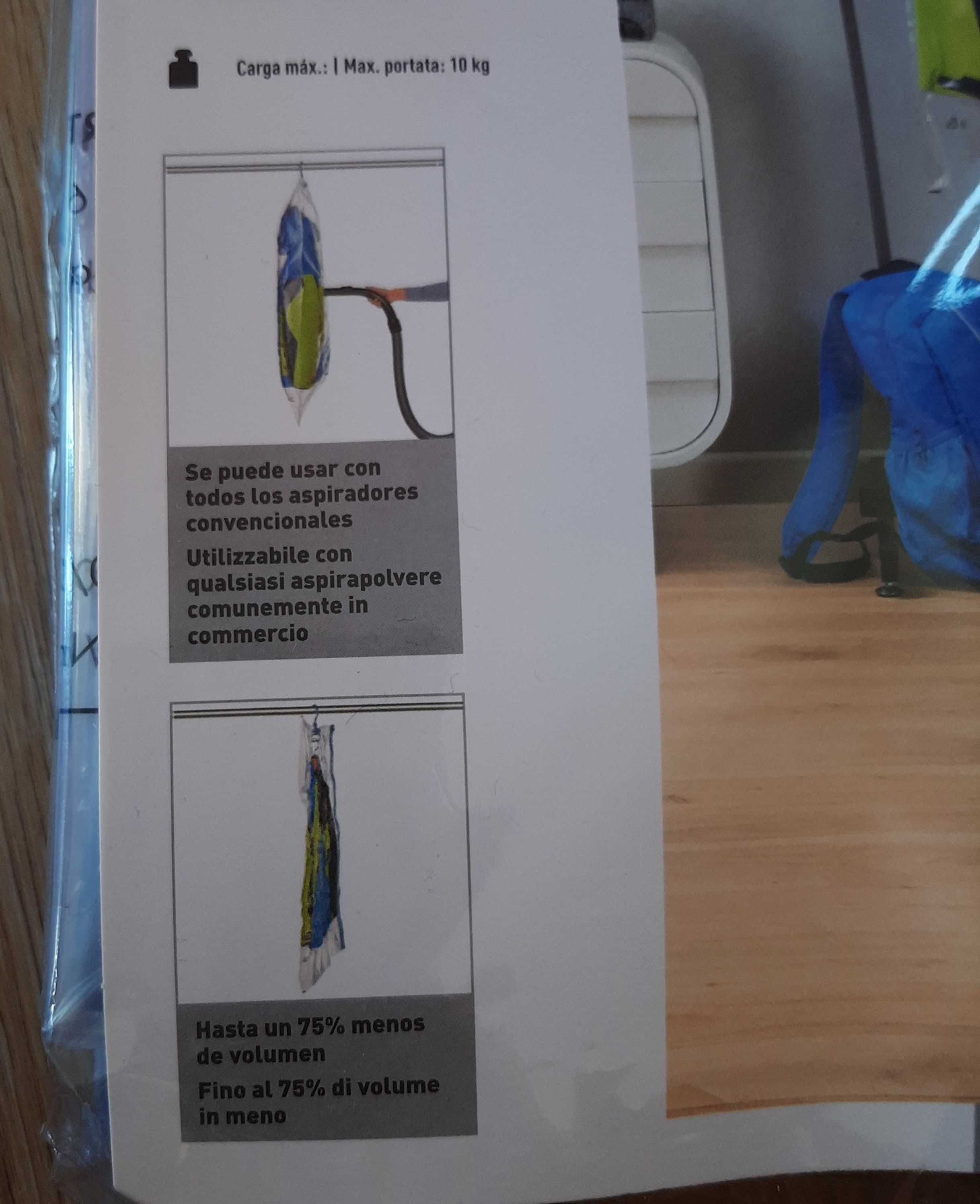 NOVO Conjunto 2 Sacos de Vácuo Com Cabide