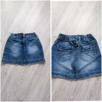 Spódniczka jeansowa dla dziewczynki, rozmiar 116 cm