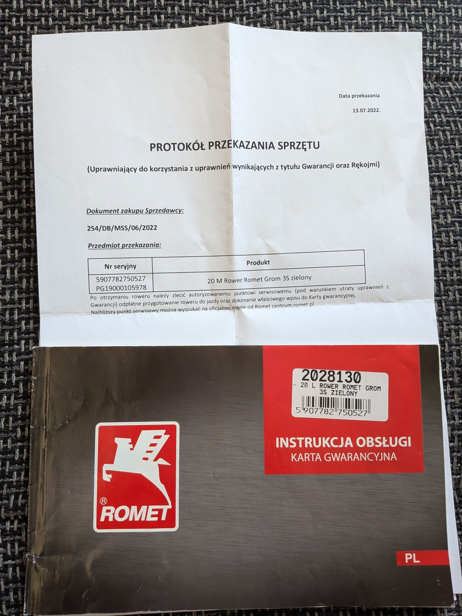 Rower Romet Grom 3S Retro jak Nowy