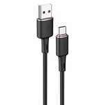 Acefast Kabel Usb - Usb Typ C 1,2M, 3A Czarny (C2-04 Black)