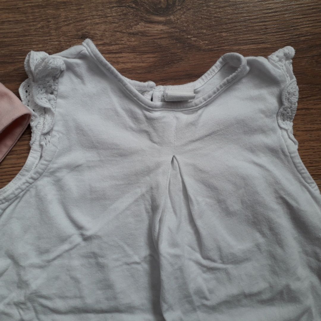 Zestaw/Bluzeczka/Szorty/Opaska pinup 104 Zara,H&M 3/4 lata