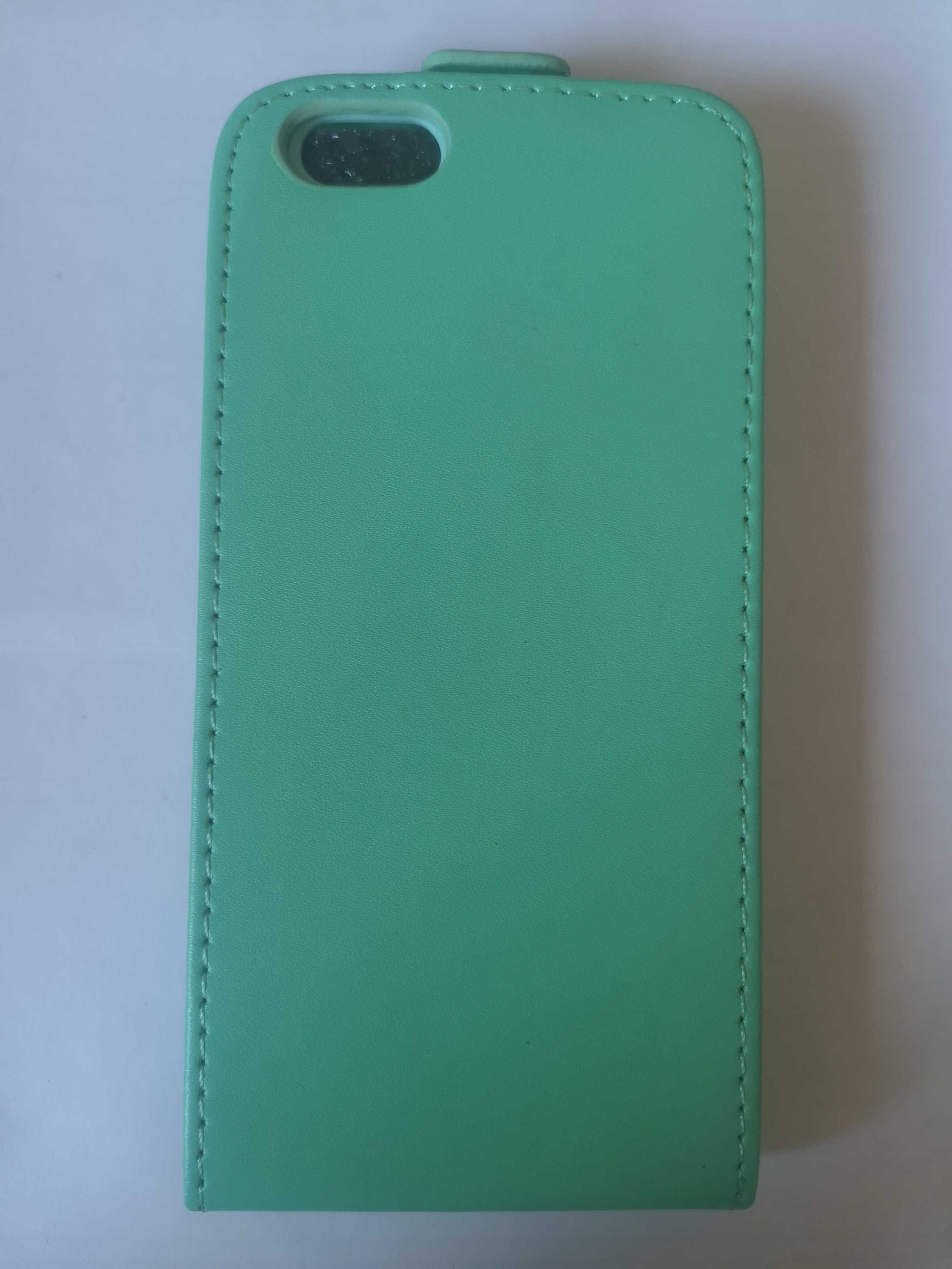 iPhone 6 etui / kabura pionowa / pokrowiec zamykany limonkowy