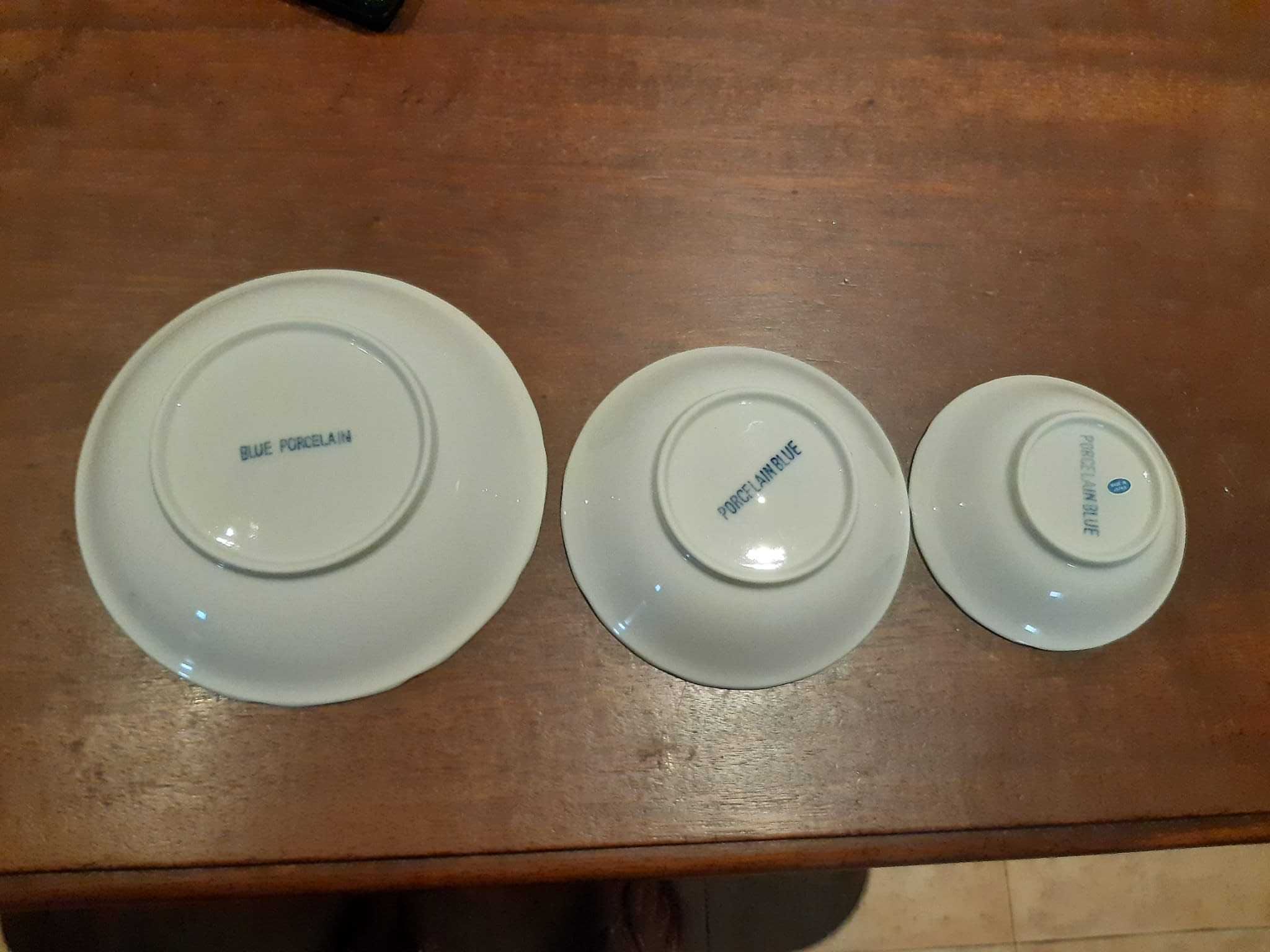 3 taças de porcelana made in japan