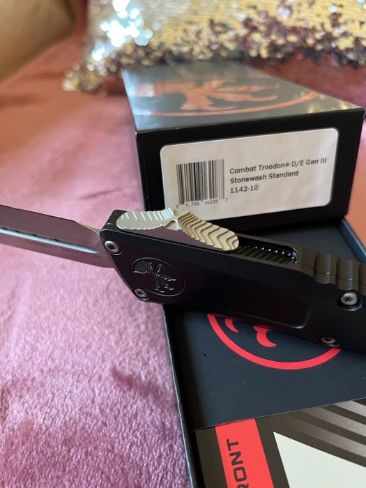 Combat Troodon D/E Gen III Stonewash Standard 1142-10 Microtech