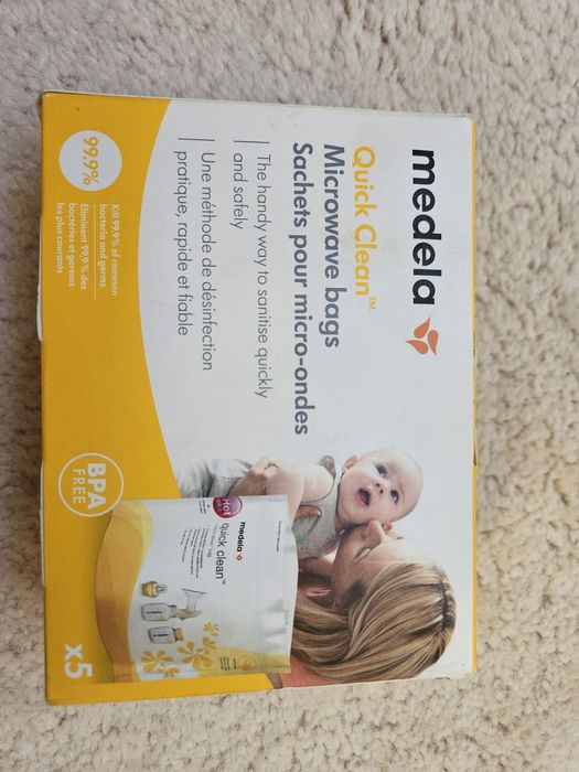 Medela swing laktator, medela qick clean woreczki do sterylizacji...