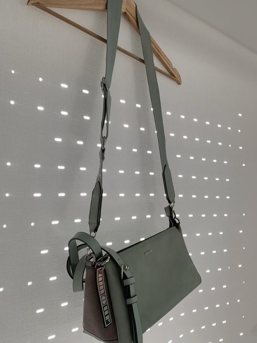 Mala verde claro, tiracolo Parfois