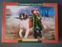 Puzzle Castorland 1000 Off to School zielona seria