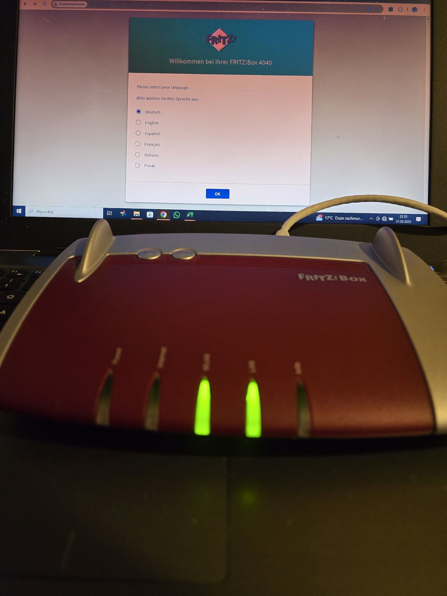 Fritzbox 4040 router WiFi 5 Mesh