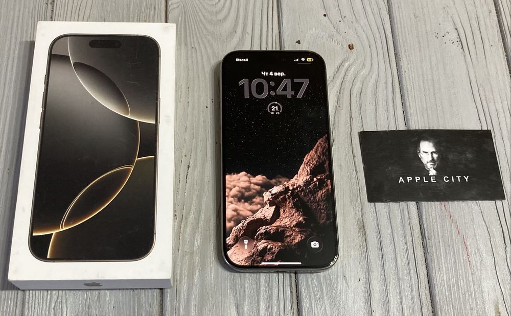 Майже новий IPhone 16 Pro 128 Natural Titanium Гарантія Магазин+обмін