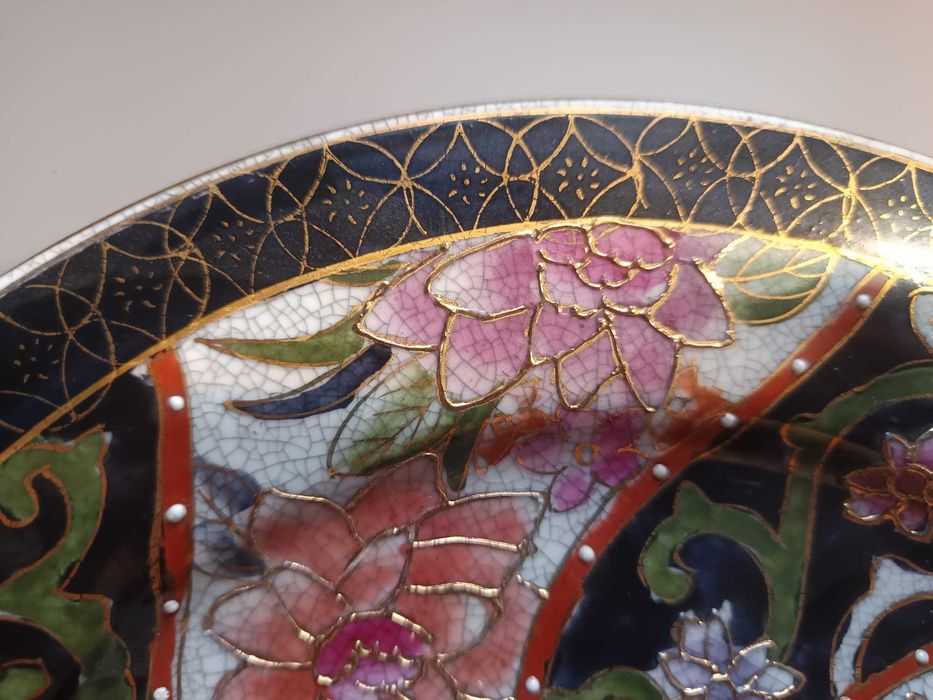 Prato vintage japonês Satsuma – 27 cm