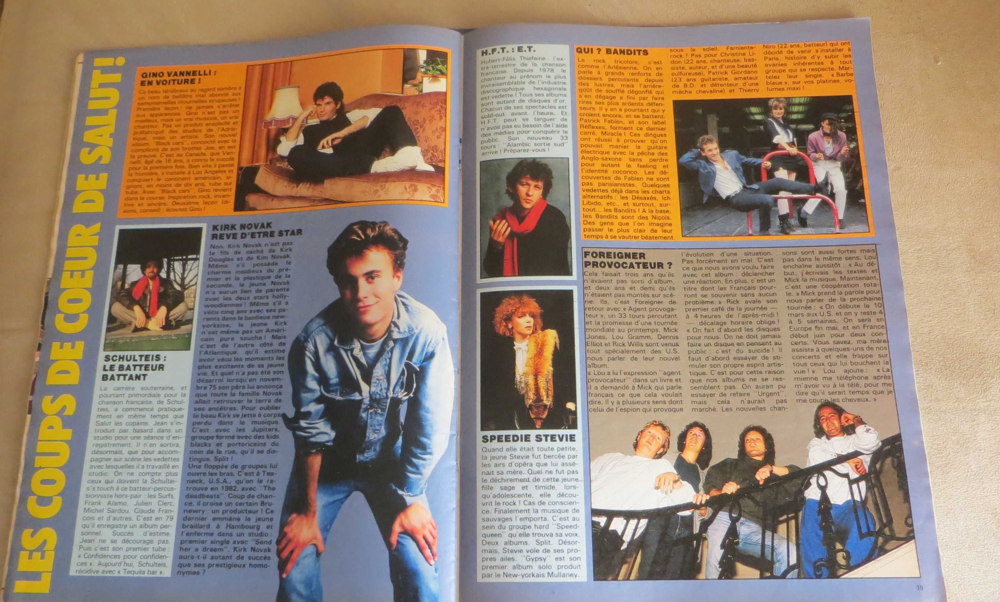 Revista Salut Música anos 80 Dueto Daniel Balavoine e Mas
