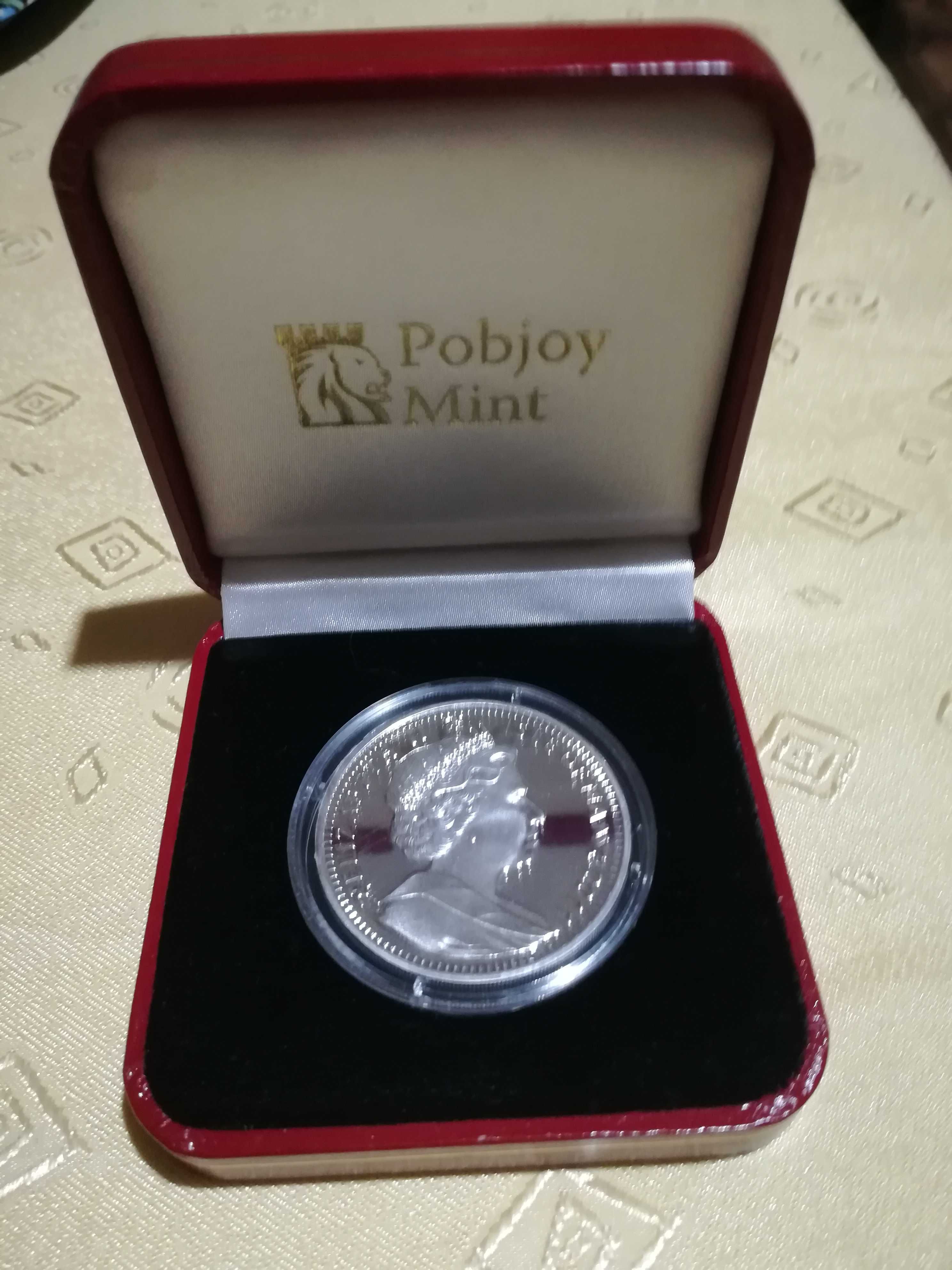 Монета серебро остров Мэн