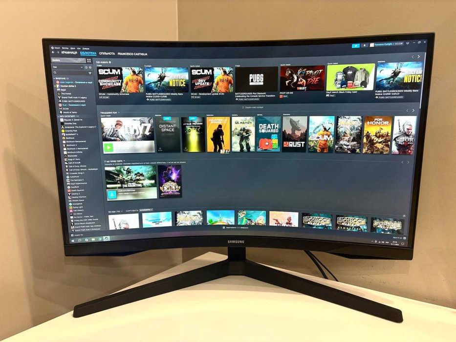 Монітор Samsung Odyssey G5 27" C27G55TQWI 2K