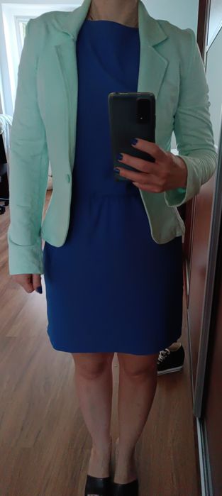 Miętowa marynarka XS S.Oliver.