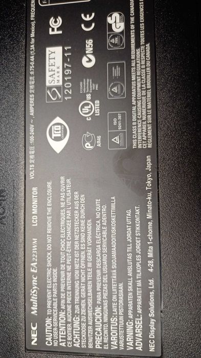 Monitor 22' NEC Samsung