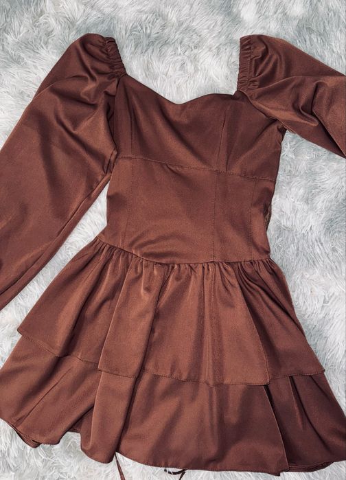 Шоколадна сукня з біркою М