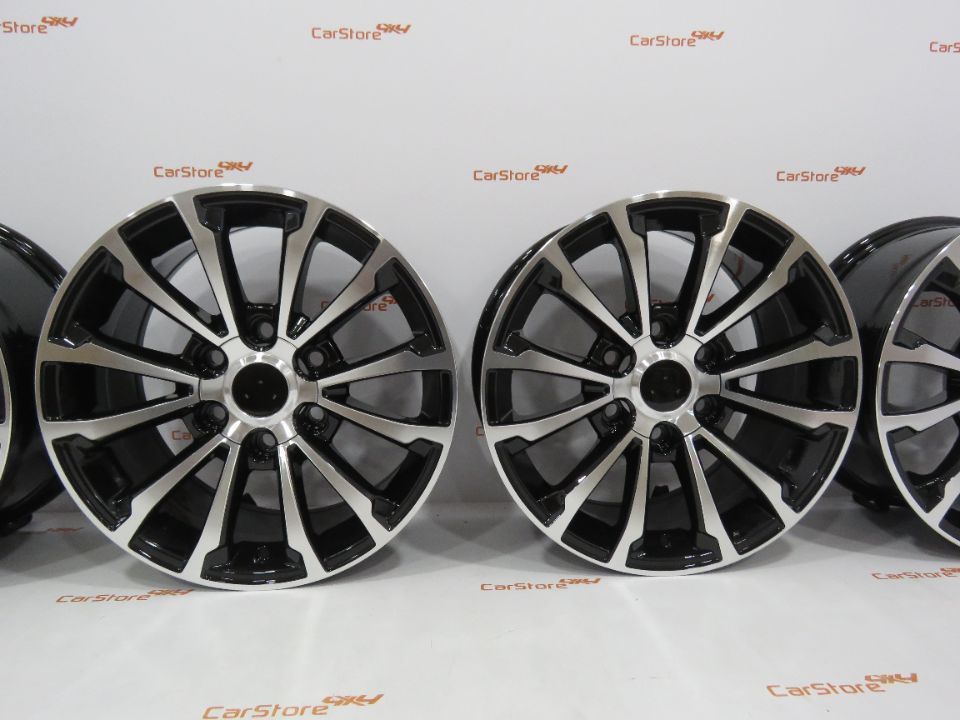 Jantes Look Toyota Hilux Revo 17 x 7.5 et 30 6x139.7 Preto + Polido
