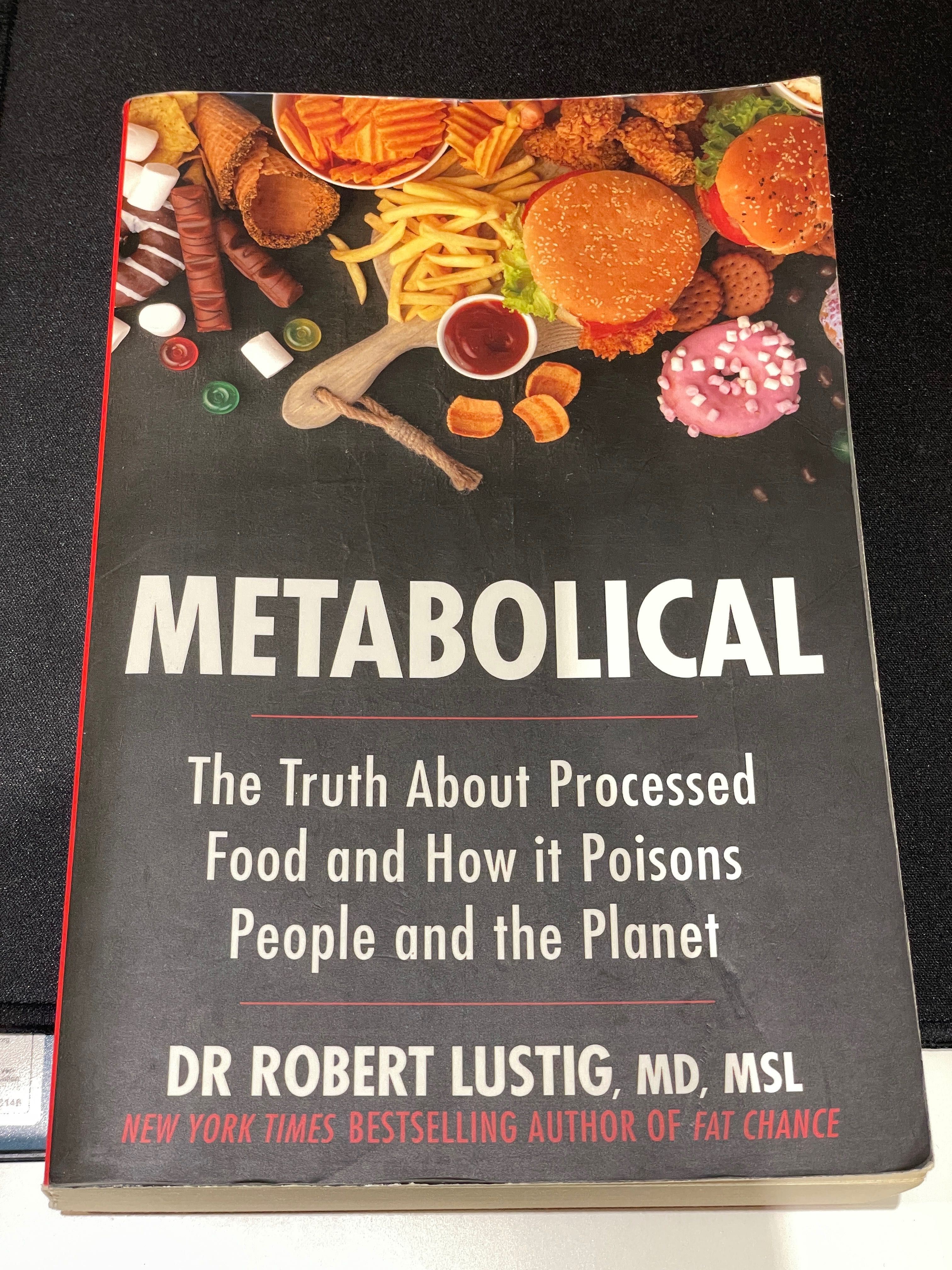 Livro Metabolical de Robert H. Lustig (Capa Mole, Como Novo)