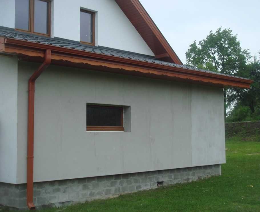 rynny aluminiowe, gzymsowe, kwadratowe, ciągnione, bez łączeń