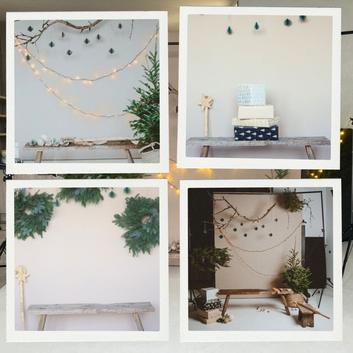 Rodzinna sesja świąteczna w studio sesja zdjęciowa