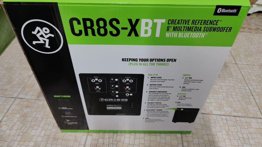 Colunas monitoras + subwoofer Mackie cr5-x e cr8s-x bluetooth