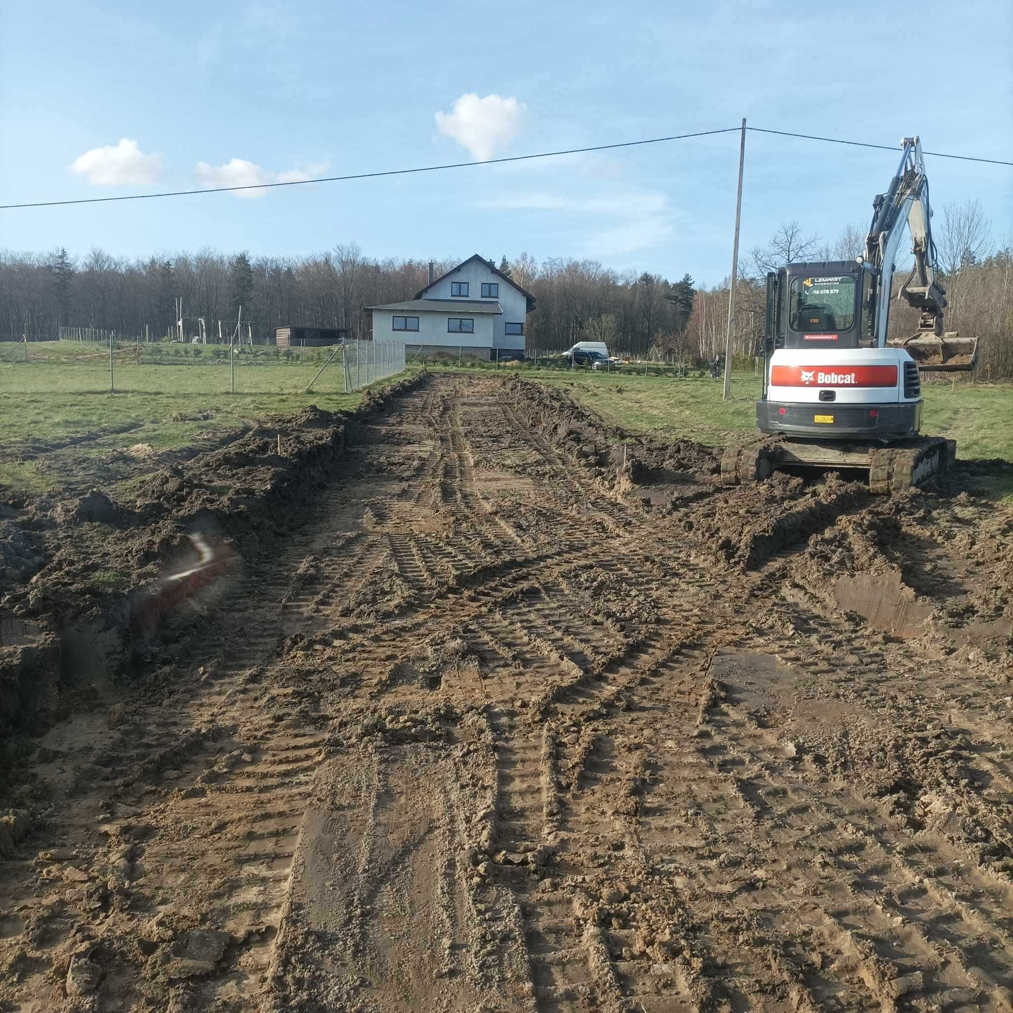 Usługi koparka, transport,